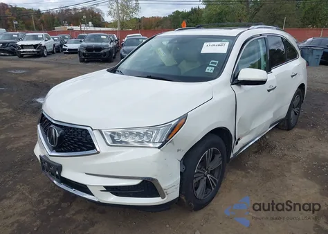 2017 Acura Mdx z USA, uszkodzony, nr VIN 5J8YD4H32HL002051